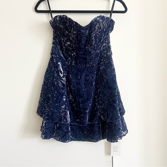 NWT! MAJORELLE Martha Mini Dress in Midnight Blue - Picture 7 of 8